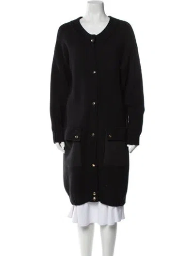 Pre-owned Marni Virgin Wool Coat In Black