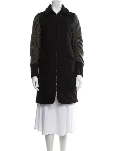 Pre-owned Marni Virgin Wool Coat In Black