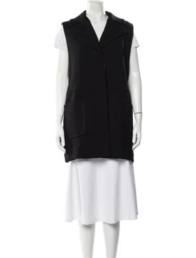 Pre-owned Marni Virgin Wool Coat In Black