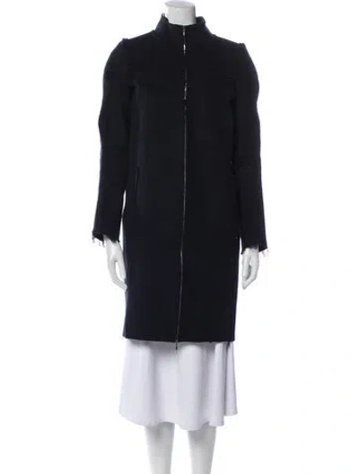 Pre-owned Marni Virgin Wool Coat In Blue