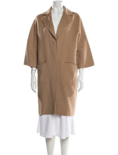 Pre-owned Marni Virgin Wool Coat In Neutral