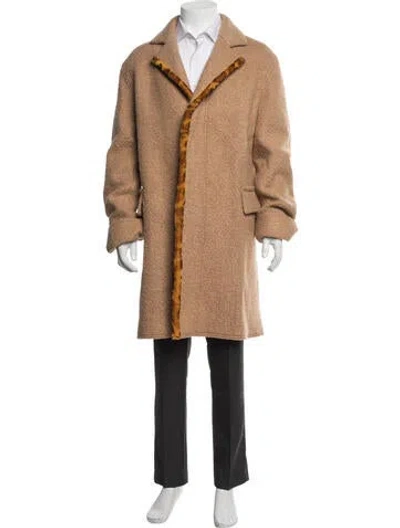 Pre-owned Marni Virgin Wool Coat In Neutrals