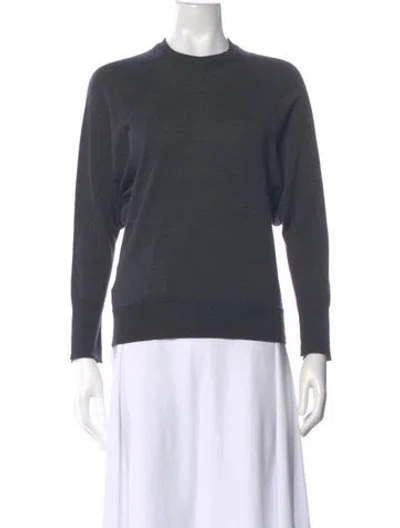 Pre-owned Marni Virgin Wool Crew Neck Sweater In Gray