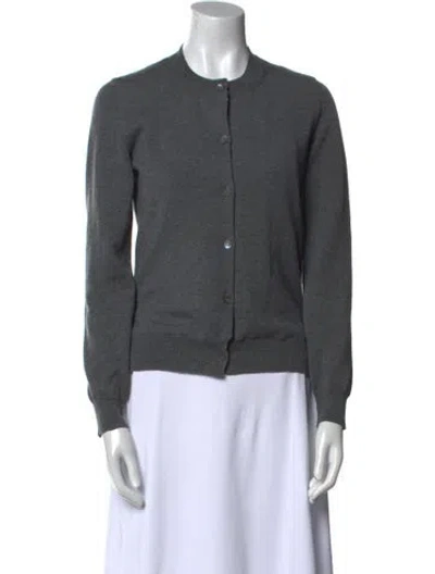 Pre-owned Marni Virgin Wool Crew Neck Sweater In Gray