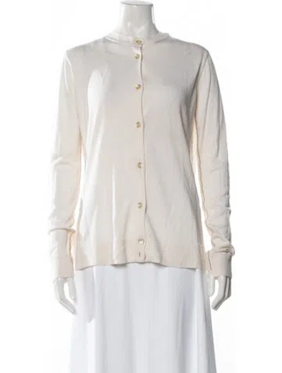 Pre-owned Marni Virgin Wool Crew Neck Sweater In Neutral