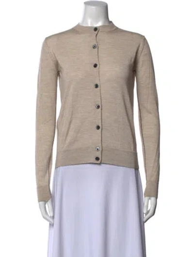 Pre-owned Marni Virgin Wool Crew Neck Sweater In Neutrals