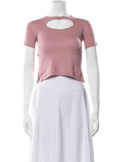Pre-owned Marni Virgin Wool Crew Neck Sweater In Pink