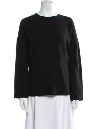 Pre-owned Marni Virgin Wool Crew Neck Sweatshirt In Black