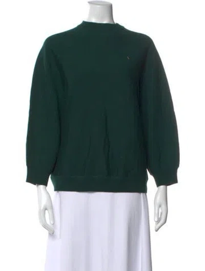 Pre-owned Marni Virgin Wool Crew Neck Sweatshirt In Green