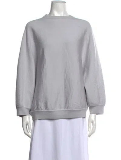 Pre-owned Marni Virgin Wool Crew Neck Sweatshirt In Grey