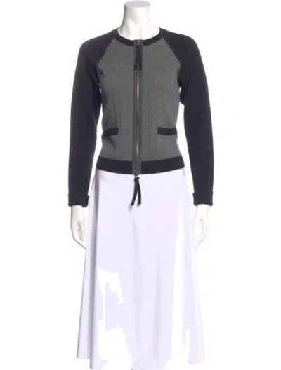 Pre-owned Marni Virgin Wool Crew Neck Top In Gray