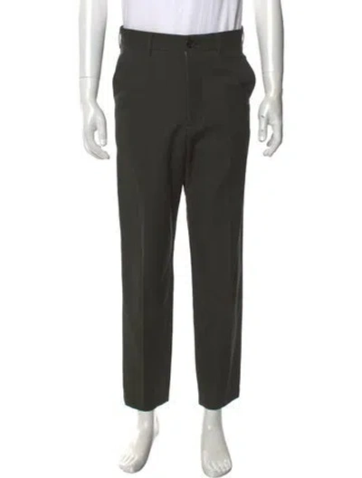Pre-owned Marni Virgin Wool Dress Pants In Green