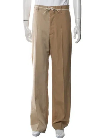 Pre-owned Marni Virgin Wool Dress Pants In Neutrals