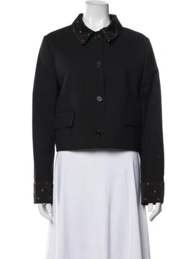 Pre-owned Marni Virgin Wool Evening Jacket In Black