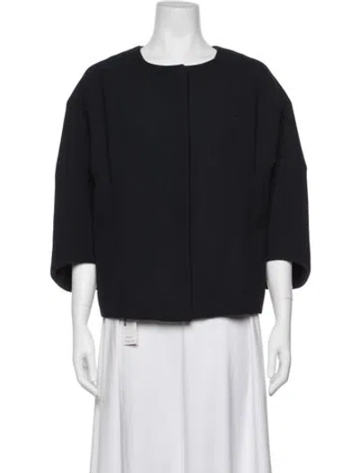 Pre-owned Marni Virgin Wool Evening Jacket In Blue