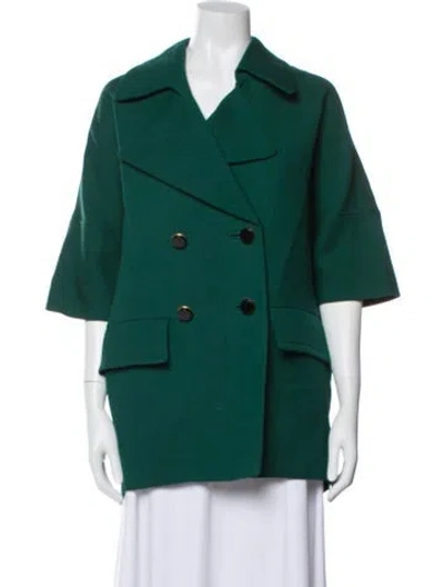 Pre-owned Marni Virgin Wool Evening Jacket In Green