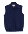 Marni Virgin Wool Gilet In Light Navy
