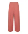 Marni Virgin-wool High-waisted Tailored Trousers In Pink