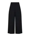 Marni Virgin-wool High-waisted Trousers In Blue