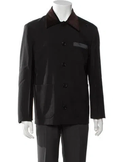 Pre-owned Marni Virgin Wool Jacket W/ Tags In Black