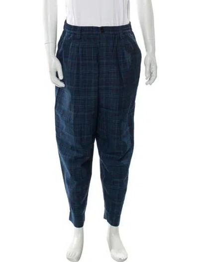 Pre-owned Marni Virgin Wool Joggers In Blue