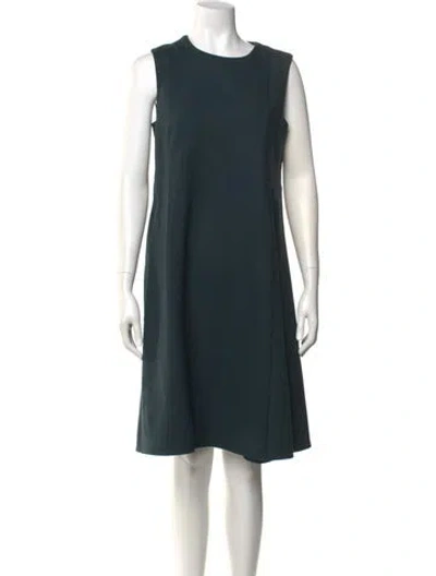 Pre-owned Marni Virgin Wool Knee-length Dress In Green
