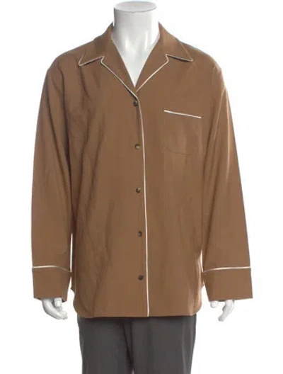Pre-owned Marni Virgin Wool Long Sleeve Shirt In Neutral