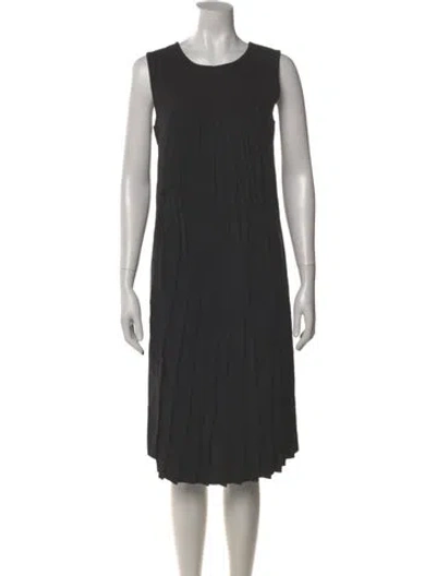 Pre-owned Marni Virgin Wool Midi Length Dress In Gray