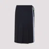 Marni Wool Midi Skirt With Pleats And Tie