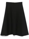 Marni Virgin-wool Midi Skirt In Black