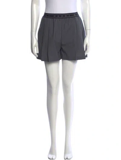 Pre-owned Marni Virgin Wool Mini Shorts In Grey