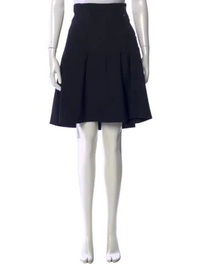 Pre-owned Marni Virgin Wool Mini Skirt In Black