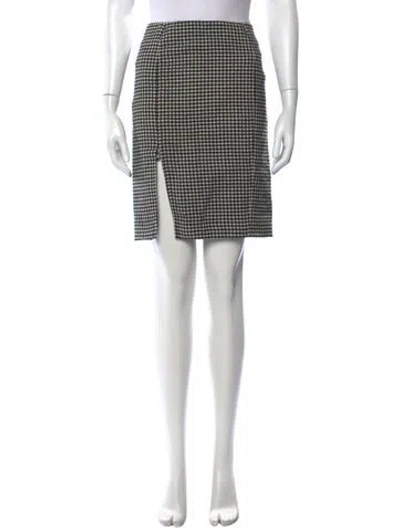 Pre-owned Marni Virgin Wool Mini Skirt In Black