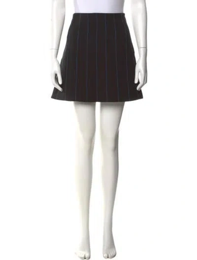 Pre-owned Marni Virgin Wool Mini Skirt In Blue