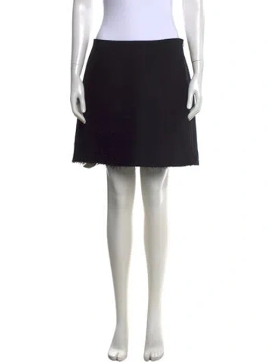 Pre-owned Marni Virgin Wool Mini Skirt In Blue