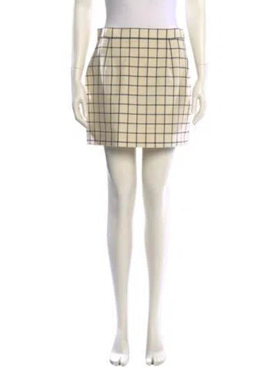 Pre-owned Marni Virgin Wool Mini Skirt In Neutral