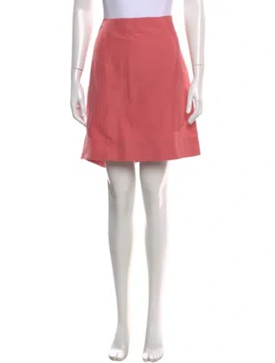 Pre-owned Marni Virgin Wool Mini Skirt In Orange