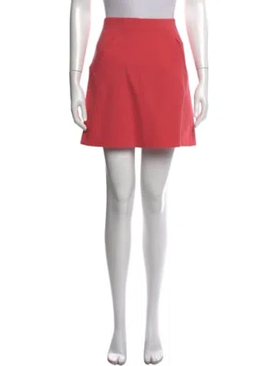 Pre-owned Marni Virgin Wool Mini Skirt In Orange
