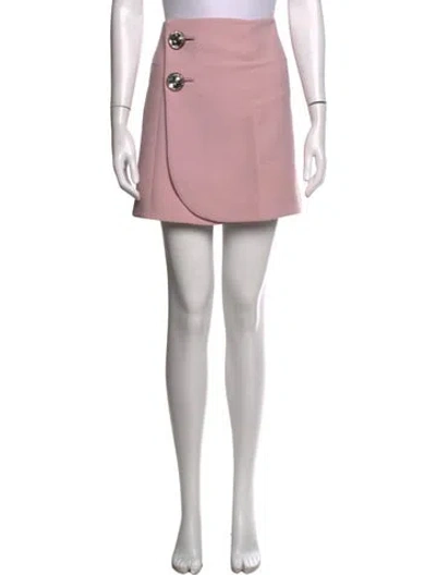 Pre-owned Marni Virgin Wool Mini Skirt In Pink