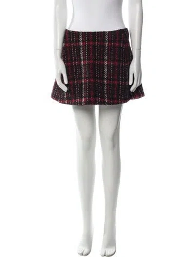 Pre-owned Marni Virgin Wool Mini Skirt In Red