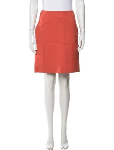 Pre-owned Marni Virgin Wool Mini Skirt In Red