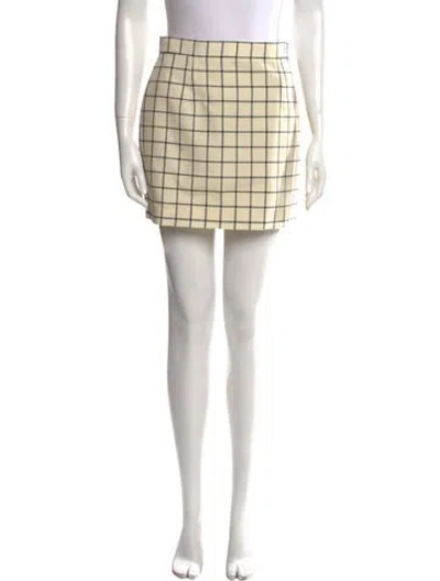 Pre-owned Marni Virgin Wool Mini Skirt W/ Tags In White