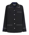 Marni Virgin Wool Pajama Shirt In Black