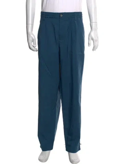 Pre-owned Marni Virgin Wool Pants In Blue