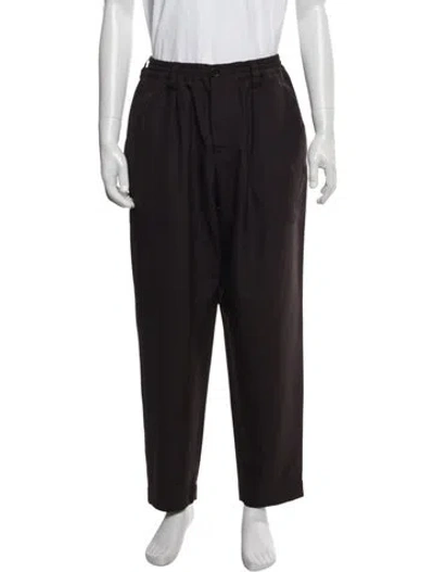 Pre-owned Marni Virgin Wool Pants In Brown