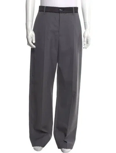 Pre-owned Marni Virgin Wool Pants In Gray