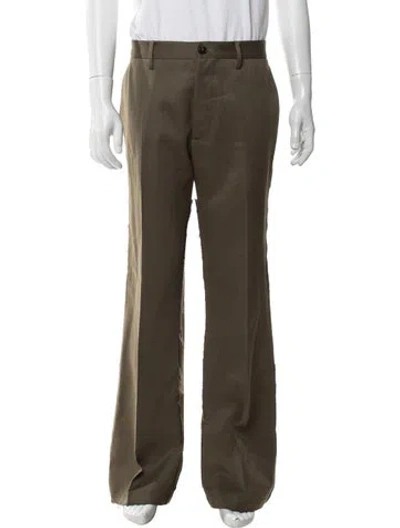 Pre-owned Marni Virgin Wool Pants In Green