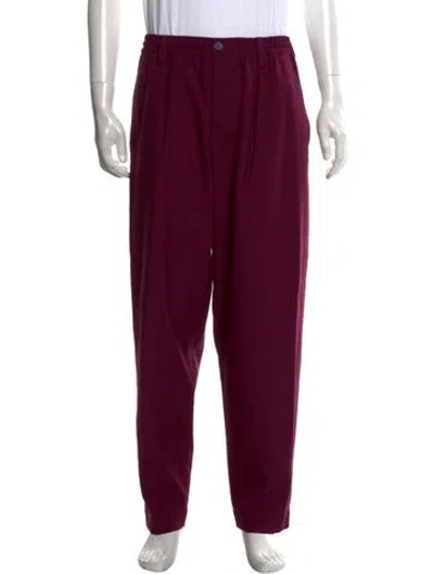 Pre-owned Marni Virgin Wool Pants In Purple