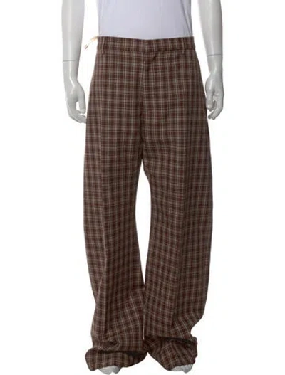 Pre-owned Marni Virgin Wool Pants W/ Tags In Brown
