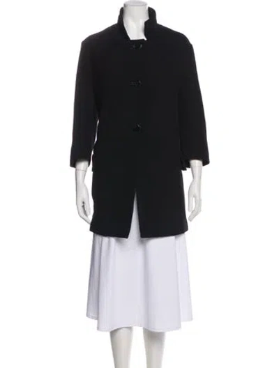 Pre-owned Marni Virgin Wool Peacoat In Black